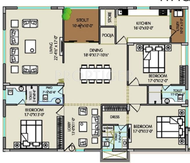 Balaji Dolphin Heights (3BHK+3T (2,850 sq ft) 2850 sq ft) Balaji Dolphin Heights (3BHK+3T (2,850 sq ft) 2850 sq ft)