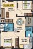 Sriven Rag Meridian (2BHK+2T (832 sq ft) 832 sq ft)
