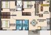 Sriven Rag Meridian (3BHK+2T (1,101 sq ft) 1101 sq ft)