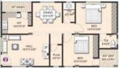 ARCA Arka Cubes (2BHK+2T (1,125 sq ft) 1125 sq ft)