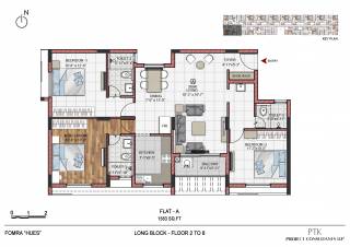 Fomra Hues (3BHK+3T (1,583 sq ft) 1583 sq ft) Fomra Hues (3BHK+3T (1,583 sq ft) 1583 sq ft)
