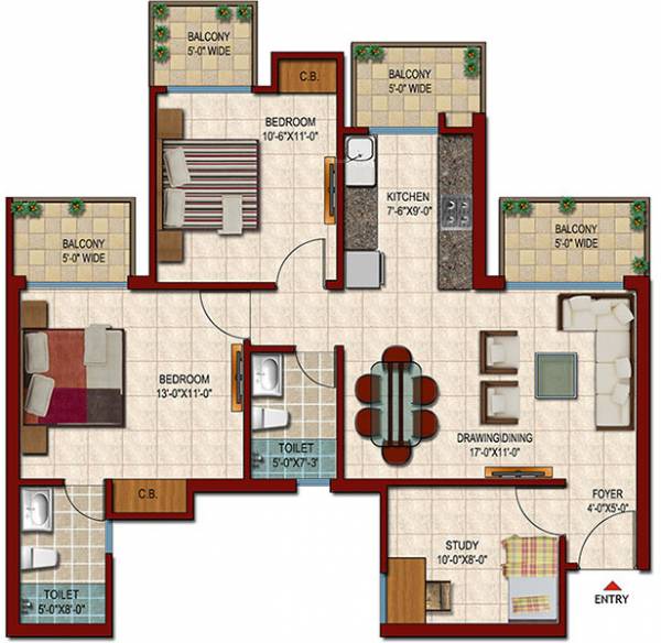 Saviour Park (2BHK+2T (1,285 sq ft) 1285 sq ft) Saviour Park (2BHK+2T (1,285 sq ft) 1285 sq ft)