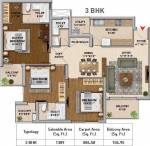 Hero Homes Gurgaon (3BHK+3T (1,389 sq ft) 1389 sq ft)