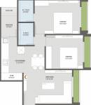 Kavisha Urbania (2BHK+2T (1,130 sq ft) 1130 sq ft)