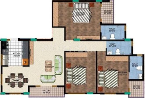 Tirumala Balaji Heights IV (3BHK+3T (1,350 sq ft) 1350 sq ft)