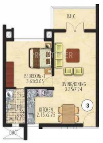 Emgee Golden Retreat (1BHK+1T (800 sq ft) 800 sq ft) Emgee Golden Retreat (1BHK+1T (800 sq ft) 800 sq ft)