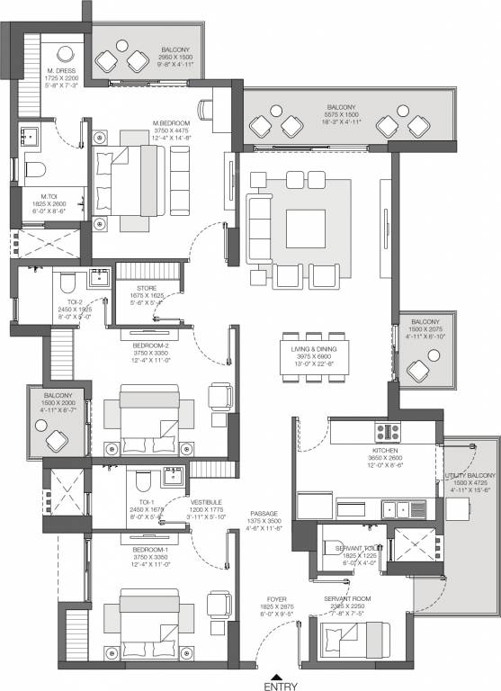 Godrej Nurture Phase 1 (3BHK+3T (2,330 sq ft) + Servant Room 2330 sq ft) Godrej Nurture Phase 1 (3BHK+3T (2,330 sq ft) + Servant Room 2330 sq ft)