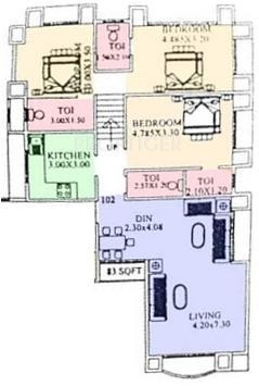 V R Mittal Builder Krishna Regency (3BHK+3T (1,700 sq ft) + Study Room 1700 sq ft)