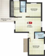 Asset ATH Grace (2BHK+2T (754 sq ft) 754 sq ft)