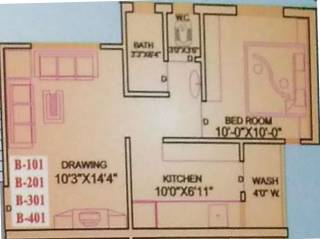 Nesha Sanket Apartment (1BHK+1T (389.76 sq ft) 389.76 sq ft) Nesha Sanket Apartment (1BHK+1T (389.76 sq ft) 389.76 sq ft)