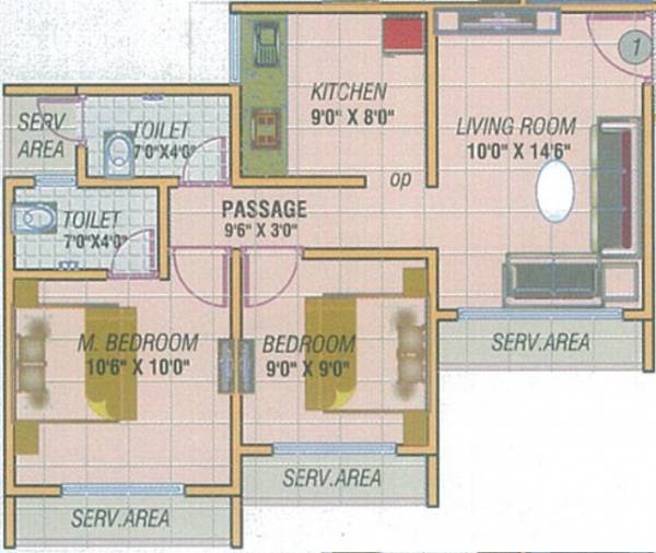 Niyati Kirans Shree Smaran (2BHK+2T (448.75 sq ft) 448.75 sq ft)