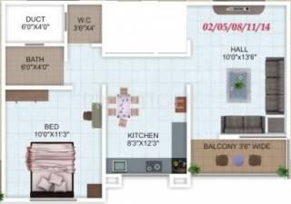 SP Audumer Heights (1BHK+1T (605 sq ft) 605 sq ft)