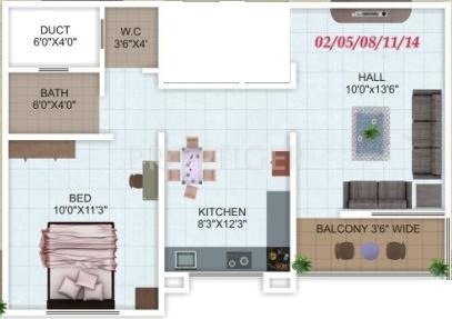 SP Audumer Heights (1BHK+1T (605 sq ft) 605 sq ft)