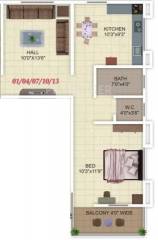 SP Audumer Heights (1BHK+1T (621 sq ft) 621 sq ft)