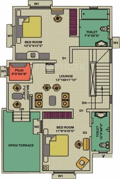 Arya 12th Milestone (3BHK+3T (2,050 sq ft) 2050 sq ft) Arya 12th Milestone (3BHK+3T (2,050 sq ft) 2050 sq ft)