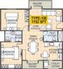 Star GR Signature (2BHK+2T (1,152 sq ft) 1152 sq ft) Star GR Signature (2BHK+2T (1,152 sq ft) 1152 sq ft)