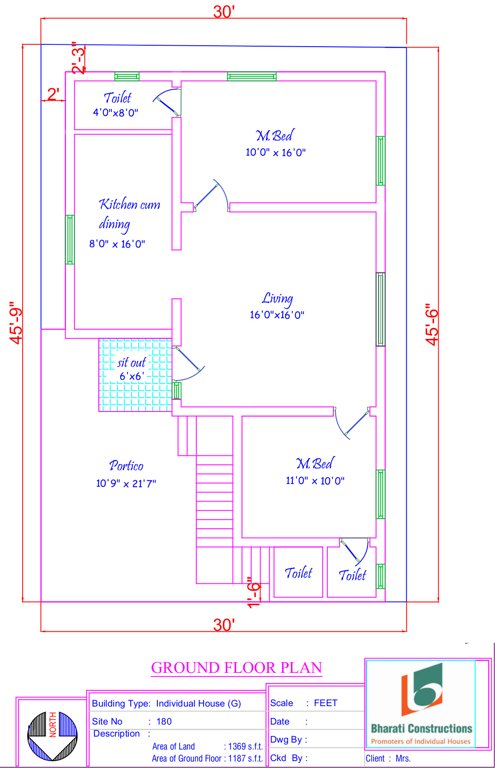 ABI Vetri Velava Nagar (2BHK+3T (1,180 sq ft) + Pooja Room 1180 sq ft)