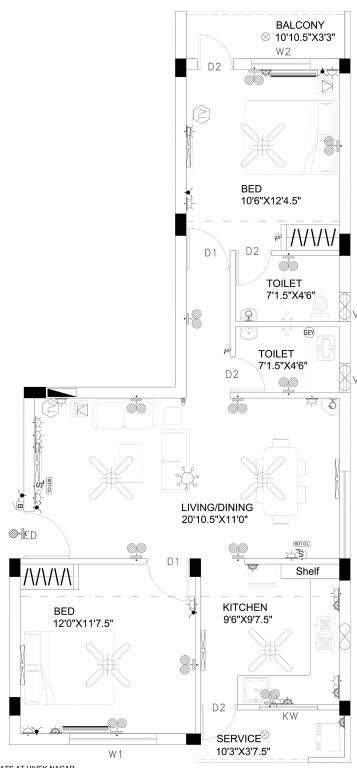 Ruby Star City (2BHK+2T (1,030 sq ft) 1030 sq ft) Ruby Star City (2BHK+2T (1,030 sq ft) 1030 sq ft)