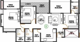 VTP Urban Nest (3BHK+3T (1,262 sq ft) 1262 sq ft) VTP Urban Nest (3BHK+3T (1,262 sq ft) 1262 sq ft)
