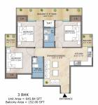 floorPlan of Adore Happy Homes Exclusive Tower K To T