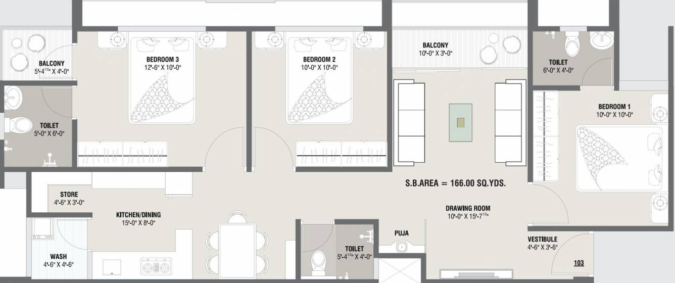 Pithadai Pratham Dreams (3BHK+3T (1,494 sq ft) 1494 sq ft)