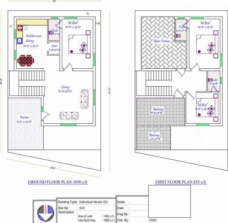 ABI Vetri Velava Nagar (3BHK+3T (1,958 sq ft) 1958 sq ft)