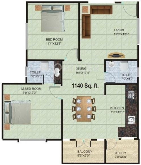 Sai Aster (2BHK+2T (1,140 sq ft) 1140 sq ft) Sai Aster (2BHK+2T (1,140 sq ft) 1140 sq ft)