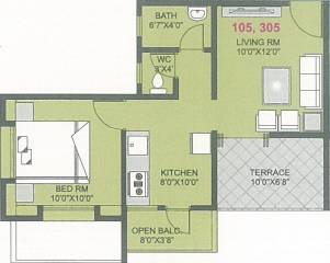 Om Shilp (1BHK+1T (464.57 sq ft) 464.57 sq ft)