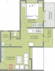 Om Shilp (1BHK+1T (461.45 sq ft) 461.45 sq ft)