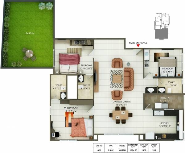 MH Alta Monte (3BHK+3T (1,808 sq ft) 1808 sq ft)