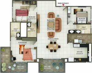 MH Alta Monte (3BHK+3T (2,159 sq ft) 2159 sq ft)