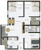 Icon Iconest 3 (3BHK+2T (838 sq ft) 838 sq ft)