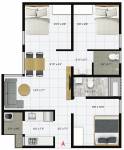 Icon Iconest 3 (3BHK+2T (838 sq ft) 838 sq ft) Icon Iconest 3 (3BHK+2T (838 sq ft) 838 sq ft)