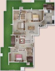 Trinity New Castle (3BHK+3T (1,529 sq ft) 1529 sq ft) Trinity New Castle (3BHK+3T (1,529 sq ft) 1529 sq ft)