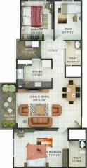 MH Alta Monte (3BHK+3T (1,662 sq ft) 1662 sq ft)