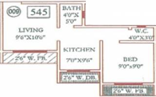Trimurti Lakeview Apartment (1BHK+1T (545 sq ft) 545 sq ft)