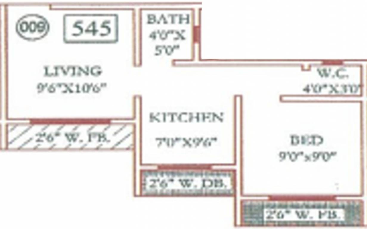 Trimurti Lakeview Apartment (1BHK+1T (545 sq ft) 545 sq ft)
