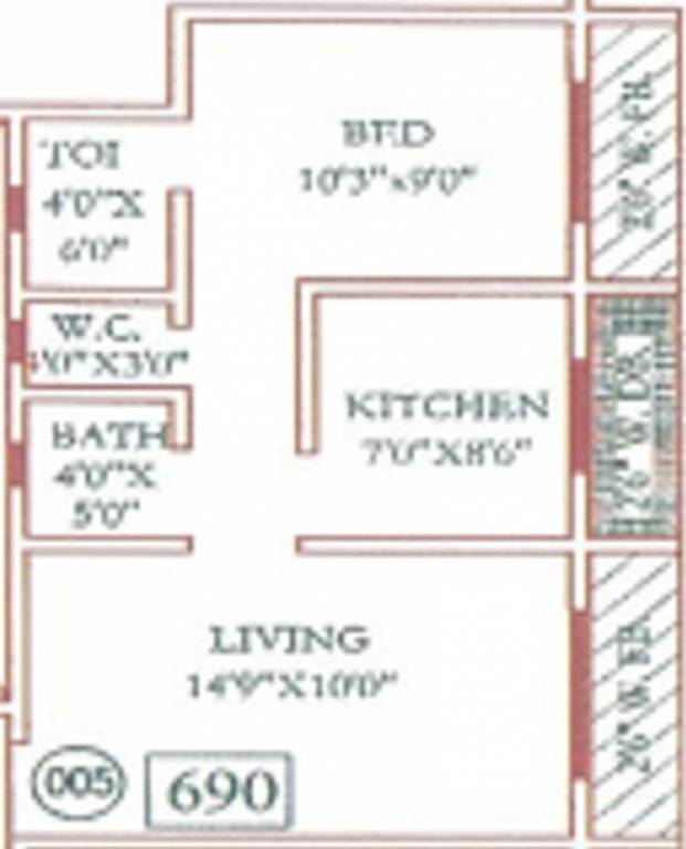 Trimurti Lakeview Apartment (1BHK+1T (690 sq ft) 690 sq ft) Trimurti Lakeview Apartment (1BHK+1T (690 sq ft) 690 sq ft)