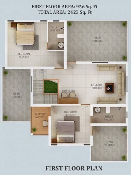 Grand Oak Ridge (4BHK+4T (2,423 sq ft) 2423 sq ft)