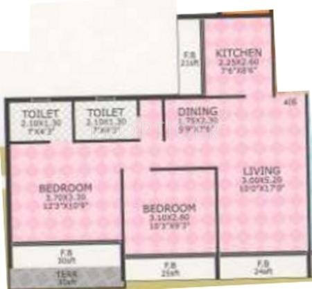 Solanki Ramdev Homes (2BHK+2T (1,080 sq ft) 1080 sq ft)