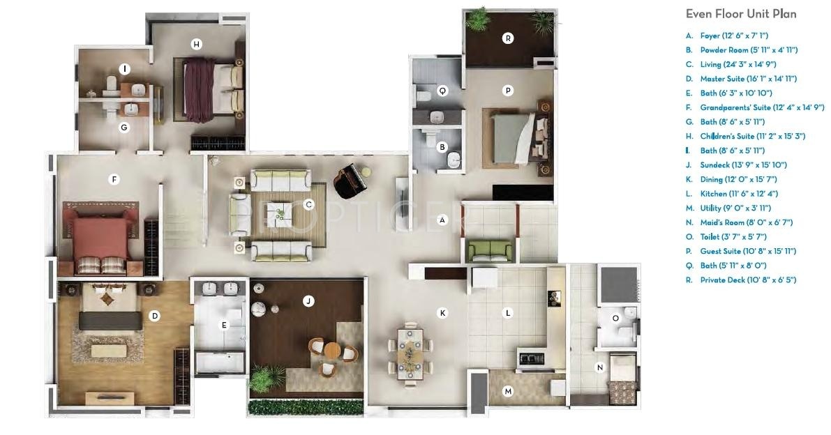 Geras Verbena High Rise (4BHK+4T (3,452 sq ft) Servant Room 3452 sq ft) Geras Verbena High Rise (4BHK+4T (3,452 sq ft) Servant Room 3452 sq ft)