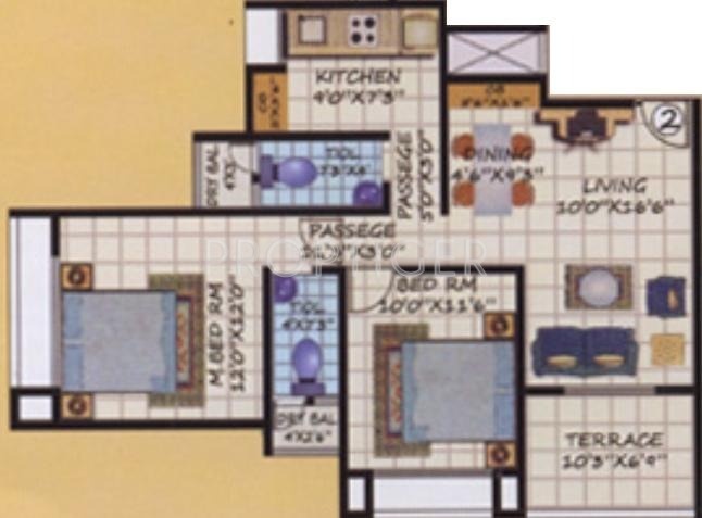 JS Bal Ganesh Tower (2BHK+2T (1,100 sq ft) 1100 sq ft)