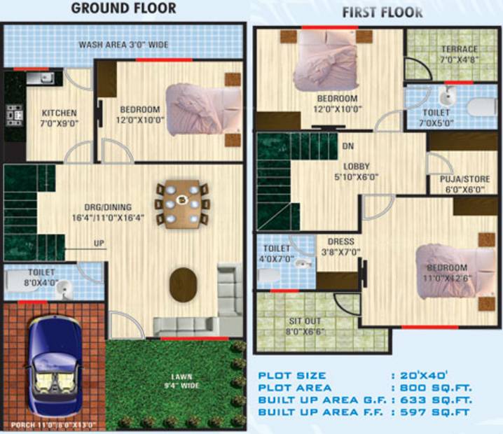 Sarla Estate (3BHK+3T (1,230 sq ft) + Pooja Room 1230 sq ft)