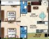 Gunina Mellow (2BHK+2T (961 sq ft) 961 sq ft)