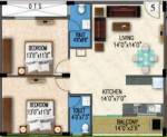 Gunina Mellow (2BHK+2T (985 sq ft) 985 sq ft) Gunina Mellow (2BHK+2T (985 sq ft) 985 sq ft)
