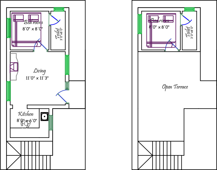 ABI Kumaran Garden (2BHK+2T (525 sq ft) 525 sq ft)