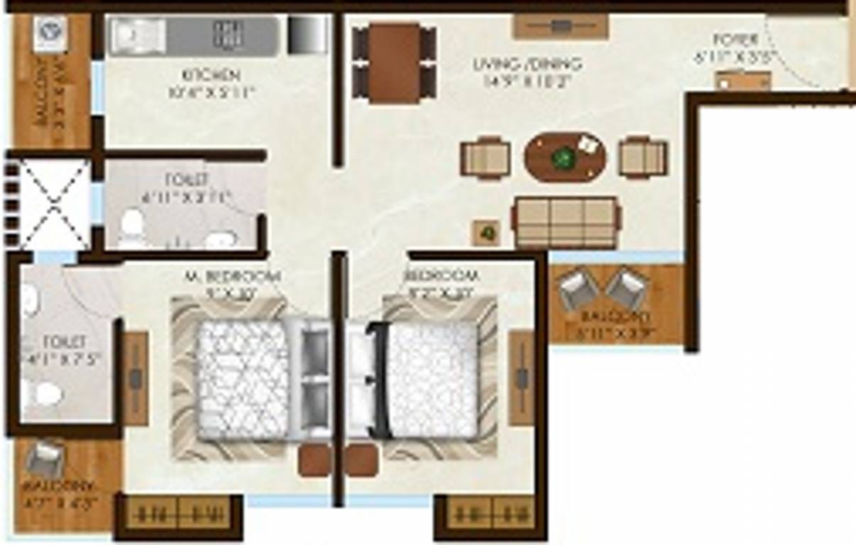 Olympeo Riverside Phase 2 (2BHK+2T (504. sq ft) 504 sq ft) Olympeo Riverside Phase 2 (2BHK+2T (504. sq ft) 504 sq ft)