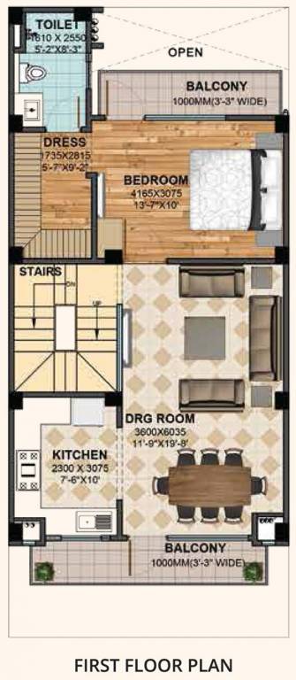 Gaursons Krishn Villa (3BHK+4T (2,489 sq ft) 2489 sq ft)