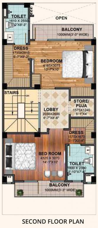Gaursons Krishn Villa (3BHK+4T (2,489 sq ft) 2489 sq ft)