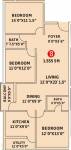 Laa Capitol (3BHK+2T (1,555 sq ft) 1555 sq ft)